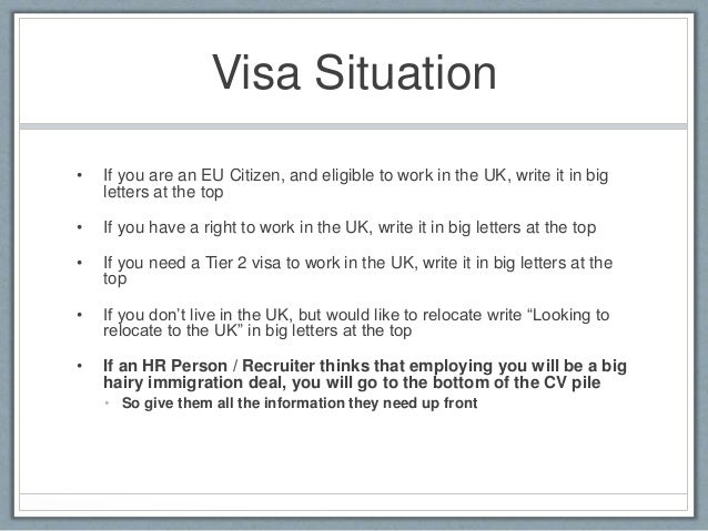 To Write A Cv Uk