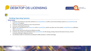 System License Microsoft Product Licensing Basics | PPTX