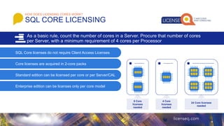 Per Core License Definition – Per Core Standard Edition – ZLOWIX