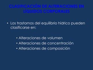 Pérdida obligada de agua en