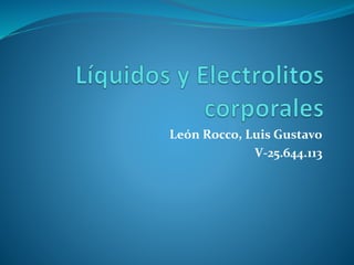 León Rocco, Luis Gustavo
V-25.644.113
 