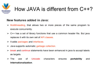 How JAVA is different from C++?
 