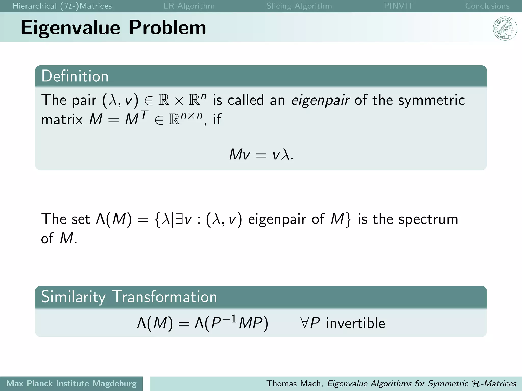 Eigenvalues Of Symmetrix Hierarchical Matrices Pdf
