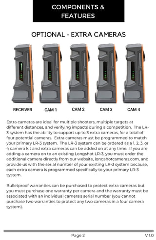 Longshot LR-3 Target Cameras Instruction Manual | Optics Trade | PDF