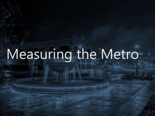 Measuring the Metro
 