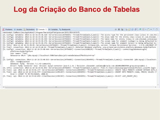 Log da Criação do Banco de Tabelas 
 