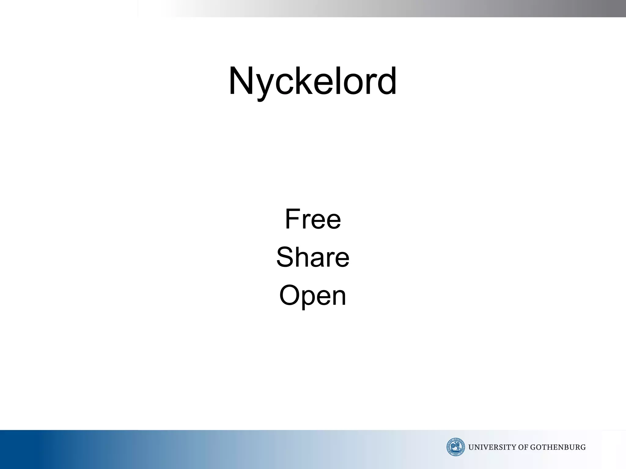 Nyckelord Free Share Open 