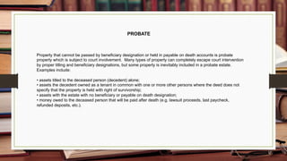 Last Designation Examples Legal Issues for Caregivers 05/21 | PDF