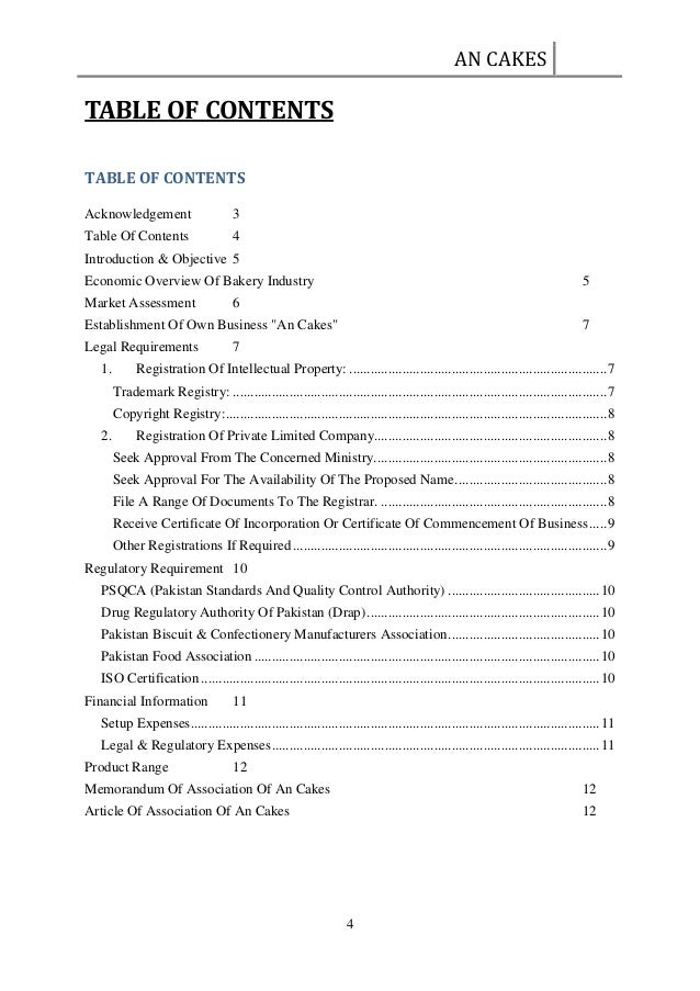 LEGAL OBLIGATIONS & REQUIREMENTS FOR ESTABLISHING A Bakery & Confecti…