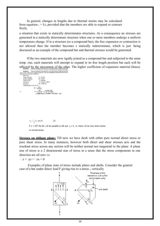 strength of materials notes and syllabus | PDF