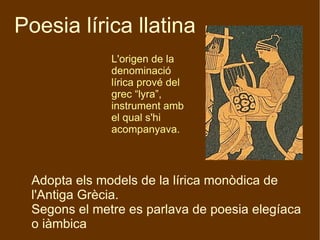 Lirica Instrument Lírica llatina | ODP