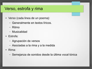 Rima Linea La lírica medieval | ODP