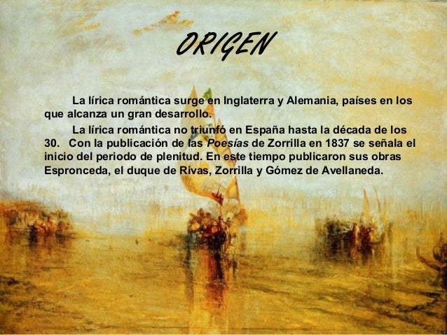 Lírica romántica