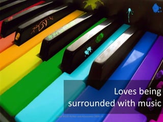 Loves being
surrounded with music
Visual BIO© Rinker and Associates 2009-14
 