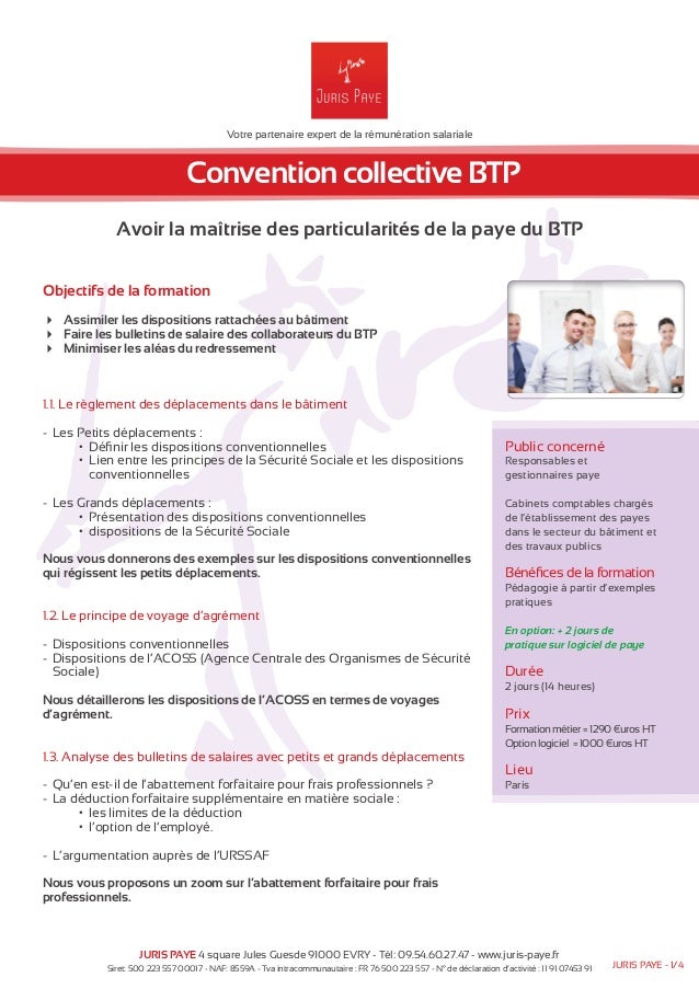 Convention collective btp