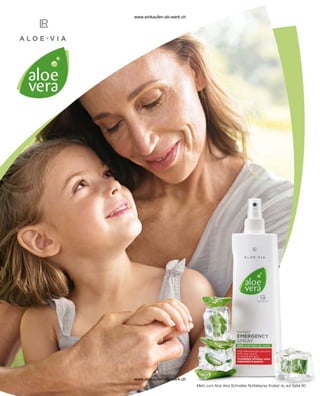 Mehr zum Aloe Vera Schnelles Notfallspray findest du auf Seite 80.
www.einkaufen-ab-werk.ch
www.einkaufen-ab-werk.ch
 