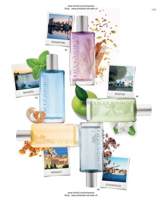 173
STOCKHOLM
BOSTON
SINGAPORE
NIAGARA
MONACO
www.lrworld.com/schweizer
Shop : www.einkaufen-ab-werk.ch
www.lrworld.com/schweizer
Shop : www.einkaufen-ab-werk.ch
 