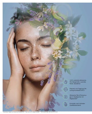 100 % natürliche ätherische
Öle: Bergamotte, Lavendel,
Neroli, Sandelholz
Flaschen und Tiegel aus Re-
cycling-Kunststoff (rPET)*
Kontrollen nach höchsten
Qualitätsstandards
Ätherische Öle  Ölmischun-
gen in Glasflaschen mit
Altglasanteil**
* Verschlüsse, Kappen und Deckel aus Kunststoff (PP), ** Kann bis zu 55 % Altglas enthalten, *** NOI=natural origin index nach DIN 16128
www.lrworld.com/schweizer
Shop : www.einkaufen-ab-werk.ch
www.lrworld.com/schweizer
Shop : www.einkaufen-ab-werk.ch
 