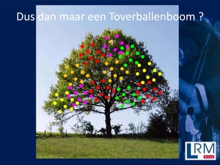 Dus dan maar een Toverballenboom ?
 