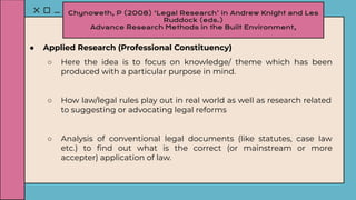 legal research methodology slide by tushar | PDF