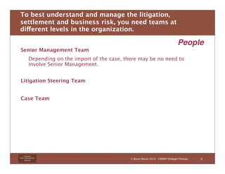 The Litigation Risk Management Approach to Strategic Litigation and ...