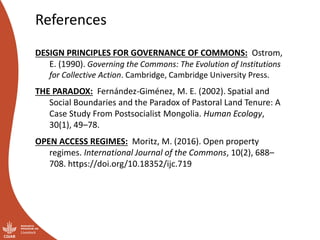 “You have nice grass—I’m coming”:  Challenges of pastoral land governance in East Africa