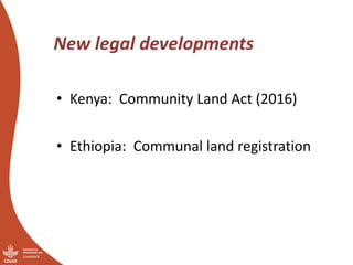 “You have nice grass—I’m coming”:  Challenges of pastoral land governance in East Africa