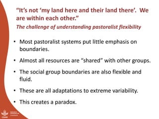 “You have nice grass—I’m coming”:  Challenges of pastoral land governance in East Africa