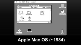 Apple Mac OS (~1984)
 
