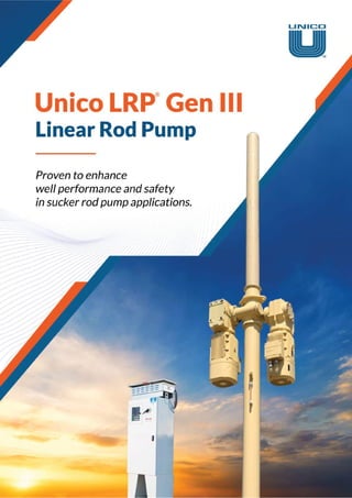 LRP Linear Rod Pump | Unico.