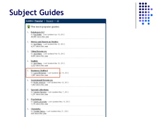 Subject Guides
 