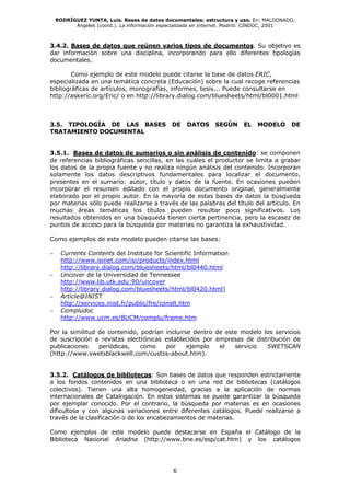 Base De Datos Documentales | PDF