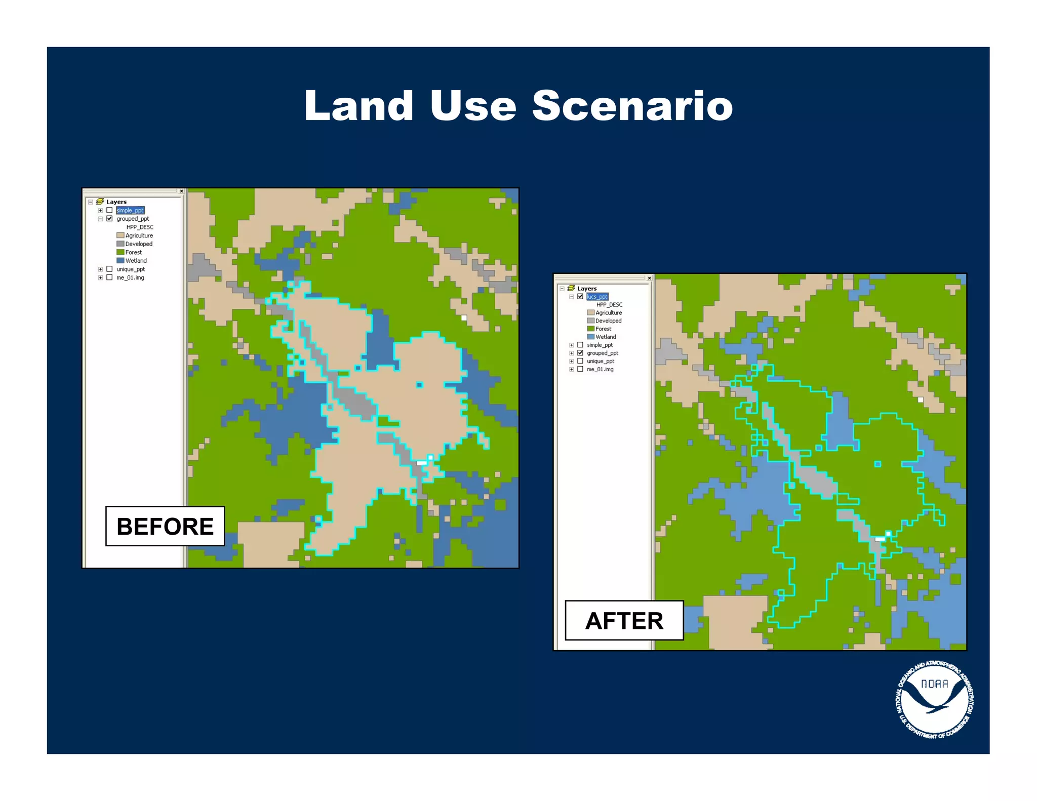 Land Use Scenario




BEFORE



                    AFTER
 