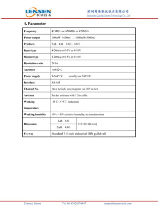 wireless analog I/O module | PDF