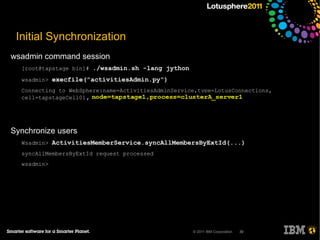 Single Sign On: LTPA Lightweight Third-Party Authentication IBM proprietary, supported by IBM products such as WebSphere and Domino 
