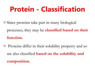 Classification of proteins susisjsjsewuuw | PPTX