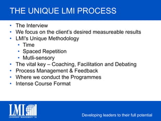 70% of employees say managers don’t provide clear goals and directionsOnly 37% of employees feel they have a clear understanding of what their organization is trying to accomplishOnly 5% of employees understand their company’s strategyA Harris Interactive study of 23,000 workers found 80% do not understand how their jobs relate to their organization’s goals and strategies  PersonalProductivityPersonalLeadershipStrategicLeadershipMotivationalLeadershipThe Total Leader® Solution