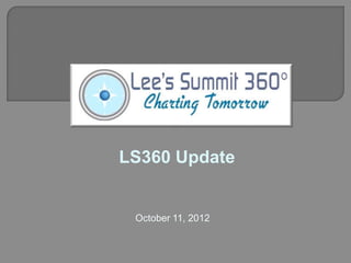 LS360 Update


 October 11, 2012
 
