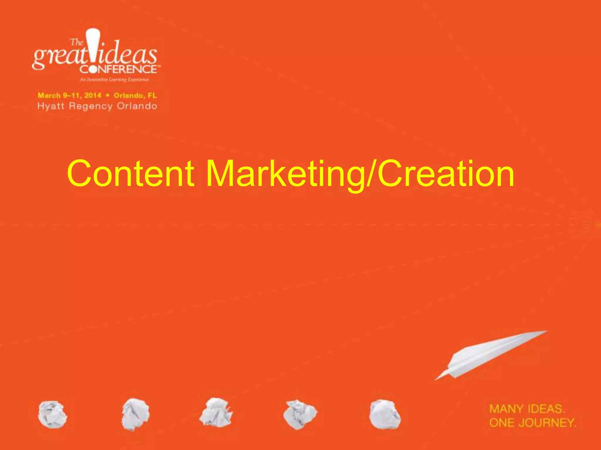 Content Marketing/Creation

 