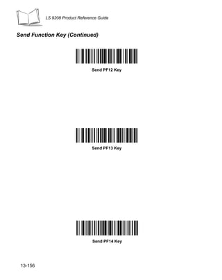 LS 9208 Product Reference Guide



Send Function Key (Continued)




                                Send PF12 Key




                                Send PF13 Key




                                 Send PF14 Key




 13-156
 