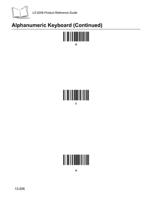 LS 9208 Product Reference Guide



Alphanumeric Keyboard (Continued)


                                       s




                                       t




                                       u




 13-206
 