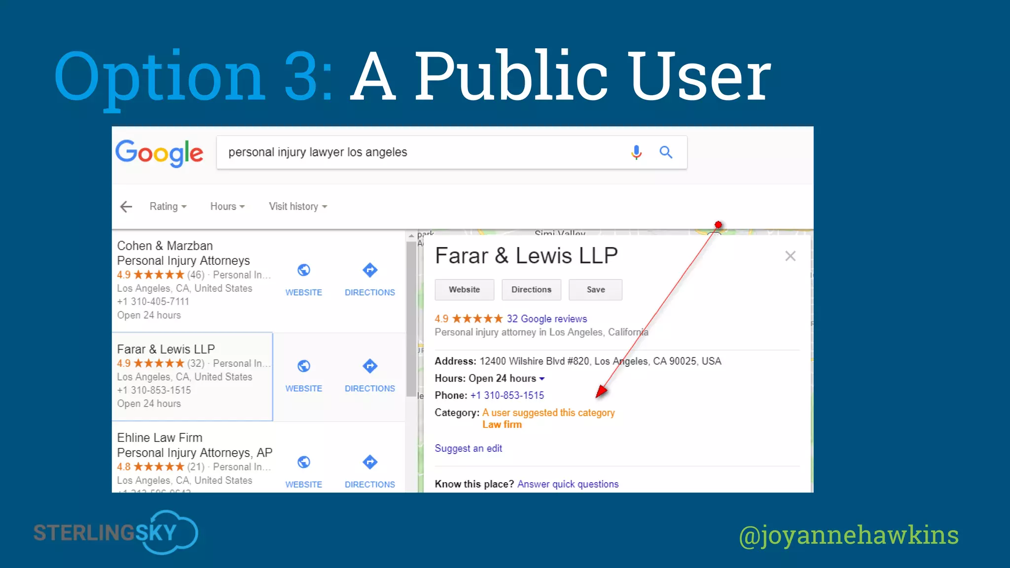 @joyannehawkins
Option 3: A Public User
 