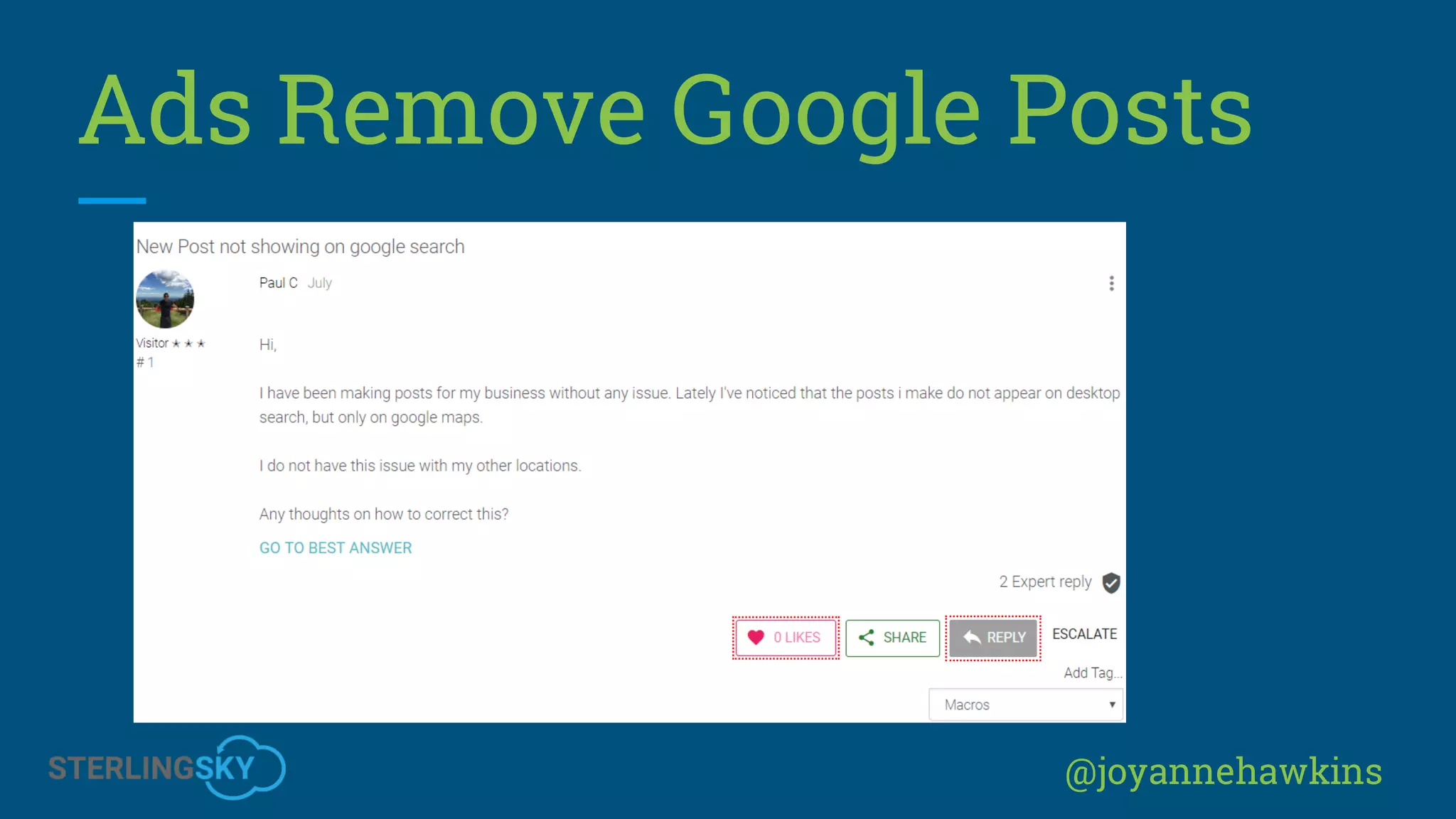 @joyannehawkins
Ads Remove Google Posts
 