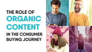 THE ROLE OF
ORGANIC
CONTENT
IN THE CONSUMER
BUYING JOURNEY
 