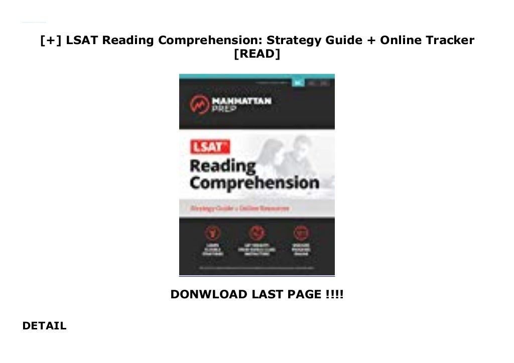 LSAT Reading Comprehension Strategy Guide + Online Tracker [READ]