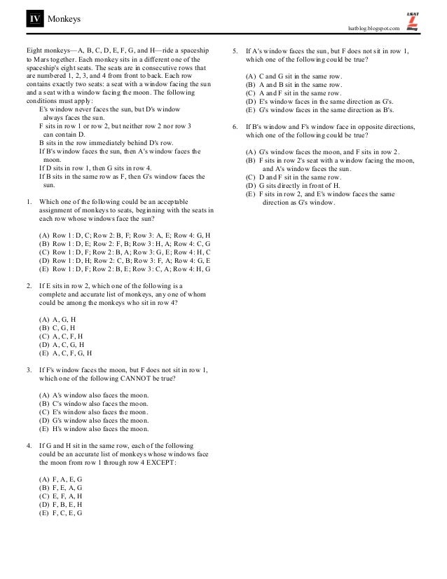 Lsat Blog Free Lsat Logic Games