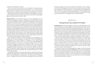 26 A N D R E A S S C H N I D E R 27
am eigenen Leben teilnehmen zu lassen?
Und es ist zu erwarten, „dass die Zahl der wissenschaftlichen Wirksamkeitsnachweise
in diesem Bereich in den nächsten Jahren stark anwachsen wird … Im Zentrum beson-
ders spannender Entwicklungen stehen derzeit Forschungen zu Spiritualität und religiösen
Praktiken und ihren molekularen und neurobiologischen Entsprechungen.“ (Esch S. 30.)
Selbst Placebos können nachweislich das Muster der Gehirnaktivitäten verändern,
die tief im limbischen System verankert sind. Auch hier kann auf diverse Forschungser-
gebnisse verwiesen werden. (Vgl. ebd. S. 30ff.)
Methodenvielfalt: In diesen Bereichen zeigt sich, wie sehr physiologische mit psy-
chologischen Vorgängen im Menschen verbunden sind und einander dadurch positiv
wie auch negativ beeinflussen können. Und deshalb darf gerade dieses Feld mit seinen
Methoden und Praktiken nicht den Pseudo-Gurus und Geistheiler_innen überlassen
werden. Hier muss es erst recht darum gehen, sich als Berater_in mit wissenschaftlicher
Expertise aus unterschiedlichsten Wissenschaftsbereichen dieses Methodenfelds anzu-
nehmen und es präzise unter die Lupe zu nehmen, um sich auf diese Weise mittels klar
formulierter Forschungsfragen in Richtung neuer Erkenntnisse aufzumachen. Ein dies-
bezügliches rigoroses Verbot bewirkt doch vielmehr, dass Menschen mit ihren religiö-
sen und spirituellen Sehnsüchten und Wünschen in die Hände obskurer Heiler_innen
und Fundamentalist_innen getrieben werden. Beratung und auch Therapie müssen
diesen Bereich in ihr Arbeiten integrieren und in hoher Achtsamkeit und Wachsamkeit
Methoden auswählen und auch beschreiten, die das spirituelle Feld des Menschen als
einen evolutionär eingeschriebenen Bereich anerkennen.
Doch dazu gehört zweifelsfrei ein hohes Verständnis für unterschiedlichste Spiri-
tualitäten und ihre diversen Zugänge. Es benötigt Wissen, Können, Einstellungen und
Werthaltungen und ein hohes Repertoire an Fähigkeiten, um sich diesem Bereich
qualitätsvoll nähern zu können. Denn erst recht, wenn der Spiritualitätsbegriff ein
weiter dimensionierter ist und nicht in eine einfache Definition bzw. in eine einzige
verbalisierte Form gegossen werden kann. Spiritualität ist daher sowohl ein in gewis-
ser Hinsicht begrifflich formloses Etwas wie sie auch etwas im Leben des Menschen
Formgebendes darstellt. Spiritualität ist zwar verbal schwer abbildbar, hat aber eine
große Wirkung auf das Leben des Individuums. Das macht ja gerade wissenschaftliche
Erfassung mit den oft und bisher üblichen Wissenschaftsmethoden kaum bzw. schwer
erforsch- bzw. erkennbar.
Letztendlich kann daher ein wirksamer Weg nur über das mühevolle und behutsame
Aufspüren vieler Fakten führen, um mittels unterschiedlicher Wissenschaften und ihrer
diversen Wissenschaftsansätze zu Erkenntnissen – die vielfach auch sehr vorläufig sein
werden – zu gelangen. Und um reiche Einsichten, Erfahrungen und Lehren aus all ihren
Divergenzen aufspüren zu können, muss man sich als Forschende_r wie ein_e Wande-
rer_in auf einen Weg begeben, auf dem sich vieles einem selbst erst im Gehen erschlie-
ßen wird können. So werden sich eben auch – wie in qualitativen Forschungsmethoden
üblich – Hypothesen zu ganz bestimmten Fragestellungen erst im Prozess ergeben. Und
so kann uns z. B. gerade auch der „philosophische Dialog“ als ein methodischer Zugang
in der Beratung manches im Umgang mit den zu Beratenden eröffnen.
P E R S P E K T I V E 5 :
Lebensgestaltung im Spannungsfeld der Sinnfrage(n)
Beziehungsraum: Berater_innen begleiten Menschen in unterschiedlichen Lebens-
und Krisensituationen und diesbezüglich ist der spirituelle Bereich besonders als eine
Dimension in der Suche nach Sinn und Orientierung wahrzunehmen. Dieser sehr per-
sönliche Bereich ist als eine Vielfalt unterschiedlicher Beziehungsebenen anzusehen. Es
geht nicht darum, jemandem seine eigene Spiritualität als Berater_innen aufzuzwingen
und auf diese Weise in eine bestimmte Weltanschauung hineinzudrängen, sondern Spi-
ritualität als geistigen Beziehungsraum im Hinblick auf wesentliche Fragen des Lebens
des zu Beratenden wahrzunehmen und diesen Raum auf ganz bestimmte Entschei-
dungs- und Krisensituationen öffnen zu helfen und schließlich auch offen zu halten.
Alle Arten von Fundamentalismen, Radikalismen, Fanatismen usw. widersprechen
diesem hier gestellten Anspruch. Es ist Georg Pernter zuzustimmen, der meint: „Spiri-
tualität als Lebenskunst, als Ausdruck des sich Einlassens auf Beziehungen, auf die Welt,
in der man lebt, als Ausdruck einer Haltung, in der nicht das eigene Ego zuoberst steht,
sondern die Fähigkeit besteht, sich selbst zu transzendieren, sich als eingebunden in ein
größeres Ganzes zu sehen und doch sich selbst als Eigenes zu erleben, mit der Fähigkeit
zu selbstverantwortlichem Handeln und Mitgestalten der sozialen und politischen Umge-
bung, in der man lebt.“ (Pernter 2008, S.7.)
Es zeigt sich in diesen und auch ähnlich gelagerten Aussagen, wie sehr das Spirituelle
den Menschen als Ganzes in seiner Beziehungsfähigkeit und seiner Verantwortung sich
selbst und der Gesellschaft gegenüber betrifft. Spirituelles Leben als ein lebenslanger
Prozess der Einbettung des eigenen Ichs und seiner Identität in die jeweilige Gesell-
schaft. Und gerade dieser Prozess ist ein für das Werden und die Weiterentwicklung
eines Menschen bedeutsamer Bereich, um seine eigene Rolle und seine Beziehungsfel-
der erkennen und bewohnen zu können.
 