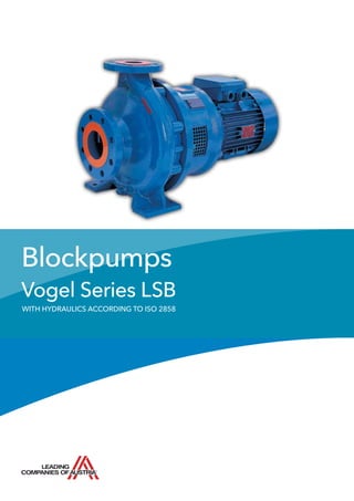 Blockpumps
Vogel Series LSB
WITH HYDRAULICS ACCORDING TO ISO 2858
 