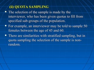 Sampling methods in medical research | PPT