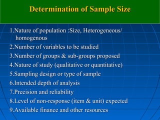 Sampling methods in medical research | PPT